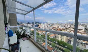 Imagem 4: Apartamento Cobertura Duplex com 3 dormitórios e 2 vagas demarcadas - Marapé / Santos