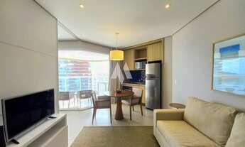 Imagem 5: Apartamento/flat mobiliado com 1 dormitório vista mar aluguel - Pompéia/Santos-SP