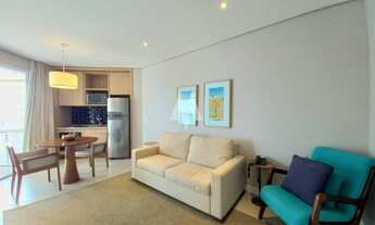 Imagem 3: Apartamento/flat mobiliado com 1 dormitório vista mar aluguel - Pompéia/Santos-SP