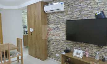 Imagem 5: Apartamento com 2 dormitórios mobiliado e climatizado com vista mar