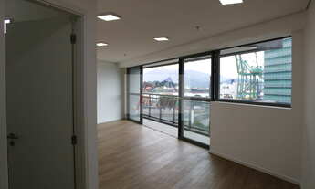 Imagem 4: Sala comercial com 70,34m² para locação em edifício em Valongo, Santos/SP