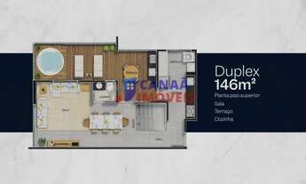 Imagem 1: Cobertura duplex 3 suítes 146m² Belvedere Towers - próximo ao Praia Clube