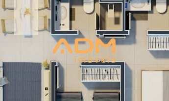 Imagem 7: Apartamento 2 Qtos - Sendo 1 Suíte - Art Haus - Jd. Atlântico - Goiânia - 53,62m²