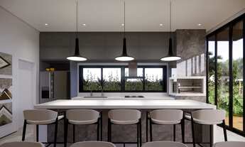 Imagem 4: Casa com 04 suítes e varanda gourmet em obras no Condomínio Alphaville 1