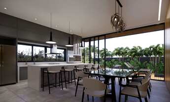 Imagem 5: Casa com 04 suítes e varanda gourmet em obras no Condomínio Alphaville 1