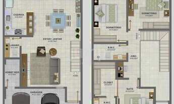 Imagem 4: Brisas Condomínio Parque - Casa nova com 3 dormitórios à venda, condomínio fechado, 167 m²