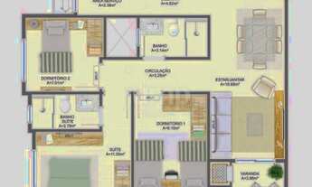 Imagem 2: Residencial Saint Exupéry - Apartamento com 3 dormitórios à venda, 81 m² - Campeche - Flor