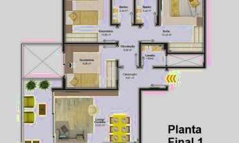 Imagem 2: Maria Augusta Home Design - Condomínio novo / Aptº 3 dormitórios (1 suite), cozinha americ