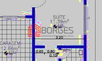 Imagem 3: Casa Padrão - Três quartos sendo uma suíte com closet