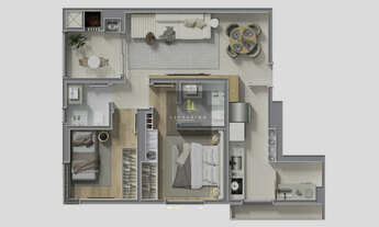 Imagem 3: ENTREGA EM 2027 Apartamento com 2 dormitórios