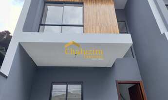 Imagem 2: À venda no bairro Saguaçu, região central de Joinville (SC), sobrado geminado novo com 3 q