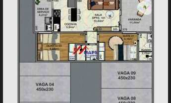 Imagem 2: Área Privativa com dois quartos e suíte no bairro Santa Branca - Belo Horizonte/MG