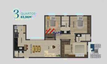 Imagem 2: Apartamento com três quartos, suíte e duas vagas de garagem no bairro Palmares - Belo Hori