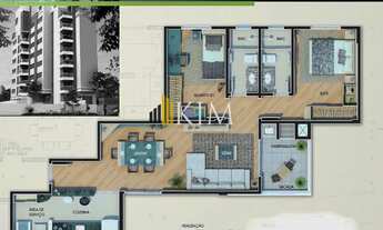 Imagem 6: Apartamento 2 quartos sendo 1 suíte no bairro Bigorrilho - Curitiba/PR