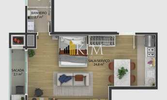 Imagem 3: OFERTA! Apartamento Studio em Vila Izabel, Curitiba/PR