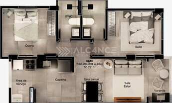 Imagem 7: Apto- 2 Quartos- 1 Suite- 54,86m² - Intermares, Cabedelo/PB