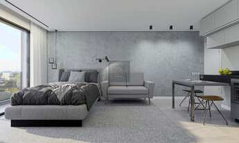 Imagem 5: CABRAL - Studio com 24m². Sacada com churrasqueira. Face Norte. ENTREGA em Agosto/25