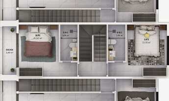 Imagem 5: Sobrado Padrão com escritura pública, localizado em loteamento bem localizado com fácil ac