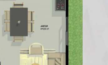 Imagem 6: Sobrado com 140,39 m² de área construída, localizado aproximadamente 3,5km da Praia dos I