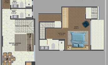 Imagem 7: Apartamento Duplex - aproximadamente 250 metros da Praia do Santinho