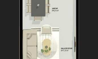 Imagem 6: Sobrado com 121,37 m² de área construída, localizado aproximadamente 3,5km da Praia dos In