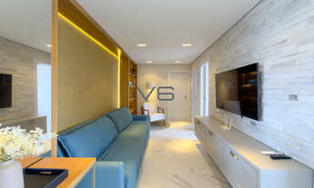 Imagem 6: Apartamento Alto Padrão Mobiliado com 2 Quartos, 1 Suíte, 2 Vagas de Garagem, 72,86m² Priv