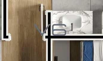 Imagem 2: Cobertura Duplex Alto Padrão com 136,02 m² privativos, 3 quartos, 1 suíte, 2 vagas de gar