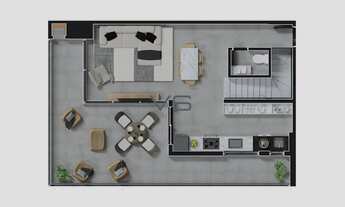 Imagem 3: Apartamento Cobertura Duplex - 3 Quartos - 3 Suíte - 3 Vaga de garagem - 113,72m² privativ