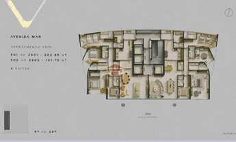 Imagem 2: CAIS AVENIDA MAR, 4 SUÍTES! LUXO E VISTA DESLUMBRANTE