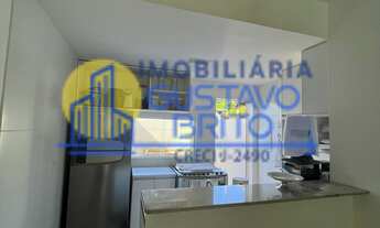 Imagem: Flat com 2 quartos, varanda frente e fundo