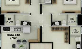 Imagem 6: Cobertura com 3 quartos sendo 2 suíte a venda em Balneário Piçarras/SC