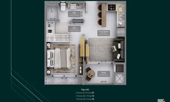 Imagem 3: Apartamento Compacto 1 Suíte + 1 Vaga em Camboriú/SC!