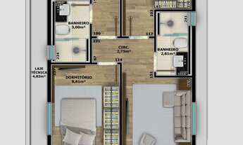 Imagem 7: Apartamento à venda no bairro Saguaçu - Joinville/SC