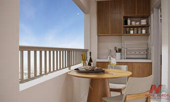 Imagem 3: Apartamento 02 dormitórios com suíte em construção à venda no bairro Vila Redentora - São