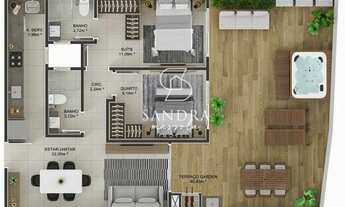 Imagem 5: Apartamento garden 2 dorm sendo 1 suíte para Venda no bairro Ingleses do Rio Vermelho, lo