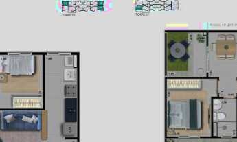 Imagem 5: Apartamento em lançamento pelo MCMV na região do Jambeiro, Campinas/SP