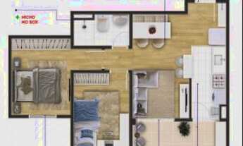 Imagem 3: Aptos novos de 2 dorms com 1 vaga no bairro Bela Aliança