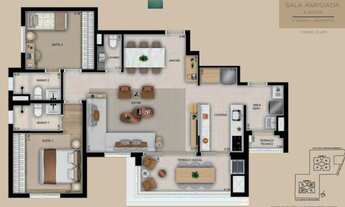 Imagem 7: Aptos em construção no Cambuí com 85 e 110 m² com 2 vagas de garagem e depósito