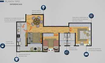 Imagem 7: Apartamento de 2 dorms c/suíte em Paulínia/SP