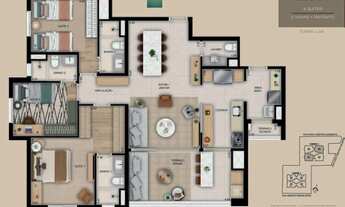 Imagem 4: Aptos em construção no Cambuí com 85 e 110 m² com 2 vagas de garagem e depósito