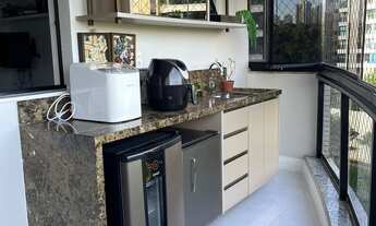 Imagem 3: Vendo Lindo Apartamento em Alphaville com 112m2 Reformado com Varanda gourmet , 3/4, suíte