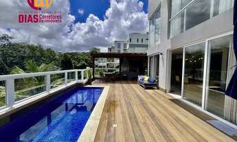 Imagem 1: Casa mobiliada com 4 suítes para locação no Condomínio Alphaville II, Salvador/BA