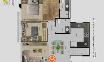 Imagem 7: COBERTURA 2 QUARTOS COM LAZER NO BAIRRO CASTELO, BELO HORIZONTE/MG