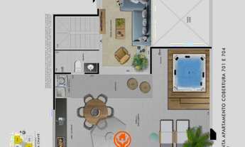 Imagem 2: COBERTURA 2 QUARTOS COM LAZER NO BAIRRO CASTELO, BELO HORIZONTE/MG