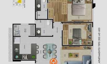 Imagem 3: APARTAMENTO 2 QUARTOS COM LAZER NO BAIRRO CASTELO, BELO HORIZONTE/MG