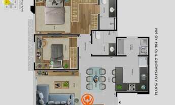 Imagem 4: APARTAMENTO 2 QUARTOS COM LAZER NO BAIRRO CASTELO, BELO HORIZONTE/MG