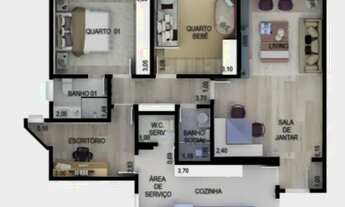 Imagem: Apartamento em Condominio clube em Moema