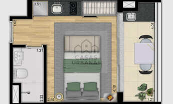 Imagem: Apartamento Studio - Bela Vista - R$400.000,00