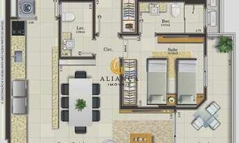 Imagem 3: Apartamento à venda no bairro Campinas - São José/SC