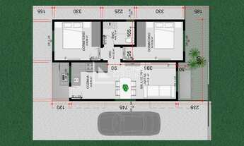 Imagem 4: Casa com 2 dormitórios à venda, 60 m² no bairro Pomeranos em Timbó - SC